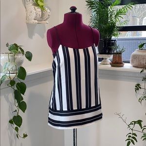 BANANA REPUBLIC black and white top